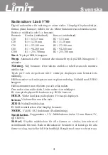 Preview for 6 page of LIMIT 5700 Operating Manual