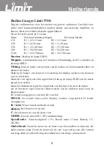 Preview for 12 page of LIMIT 5700 Operating Manual