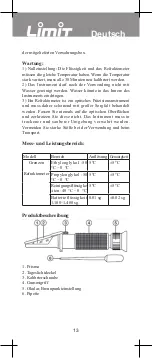 Предварительный просмотр 13 страницы LIMIT 6400 Manual