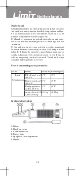 Предварительный просмотр 15 страницы LIMIT 6400 Manual