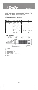 Preview for 27 page of LIMIT 6400 Manual