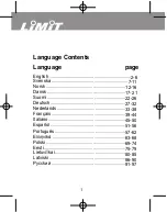 Preview for 3 page of LIMIT 7000 Operating Manual