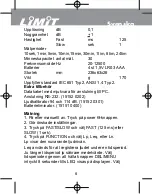 Preview for 10 page of LIMIT 7000 Operating Manual