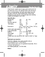 Предварительный просмотр 36 страницы LIMIT 7000 Operating Manual