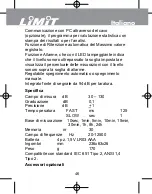 Preview for 48 page of LIMIT 7000 Operating Manual