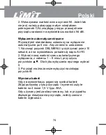 Предварительный просмотр 76 страницы LIMIT 7000 Operating Manual