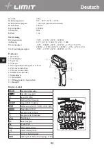 Предварительный просмотр 56 страницы LIMIT 98 Operating Manual