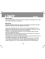 Preview for 119 page of LIMIT Limit 21 Operating Manual