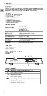 Preview for 4 page of LIMIT Limit LDD 400 Operating Manual