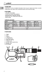 Предварительный просмотр 4 страницы LIMIT MDA 100 Operating Manual