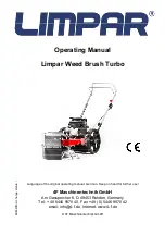 Preview for 1 page of Limpar Weed Brush Turbo Operating Manual