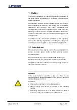 Preview for 7 page of Limpar WKB 750 Operating Manual