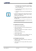 Preview for 27 page of Limpar WKB 750 Operating Manual