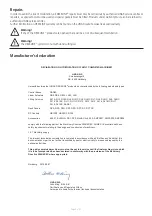 Предварительный просмотр 9 страницы Linak DESKLINE DL15 IC User Manual