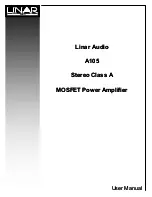 Предварительный просмотр 1 страницы Linar Audio A105 User Manual