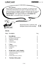 Предварительный просмотр 22 страницы Lincar 138 Aurora Using Instructions And Maintenance