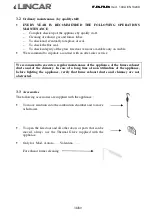 Preview for 38 page of Lincar 149A Aurora V Using Instructions And Maintenance