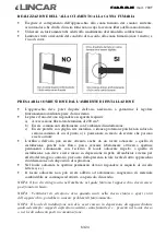 Preview for 8 page of Lincar Ilaria 703T-G Using Instructions And Maintenance