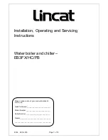 Lincat EB3FX Installation, Operating And Service Instructions предпросмотр