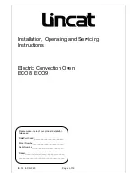 Lincat ECO8 Installation, Operating And Servicing Instruction предпросмотр