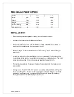 Preview for 4 page of Lincat L3 User And Installation Instructions Manual