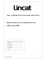 Lincat LMD9 User, Installation And Servicing Instructions предпросмотр