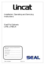 Preview for 1 page of Lincat LPW Installation, Operating And Servicing Instructions