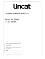 Lincat LT4X Installation And User Instructions Manual предпросмотр