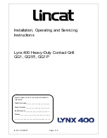 Lincat Lynx 400 GG1 Installation, Operating And Servicing Instructions preview