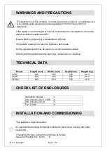 Preview for 3 page of Lincat Lynx 400 Installation, Operating And Servicing Instructions