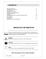 Предварительный просмотр 2 страницы Lincat OE8109 Installation, Operating And Servicing Instructions