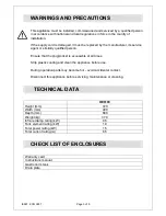 Preview for 3 page of Lincat OE8109 Installation, Operating And Servicing Instructions