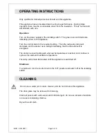 Preview for 5 page of Lincat OE8109 Installation, Operating And Servicing Instructions