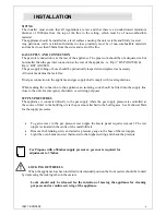 Preview for 6 page of Lincat OG7001 User, Installation, Servicing And Conversion Instructions