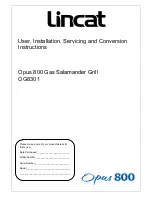 Предварительный просмотр 1 страницы Lincat OG8302 User, Installation, Servicing And Conversion Instructions