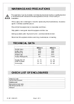 Preview for 3 page of Lincat Opus 800 OE8413 Installation, Operating And Servicing Instructions