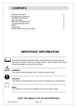 Предварительный просмотр 2 страницы Lincat Opus 800 OG8410-A001 Operating Instructions Manual