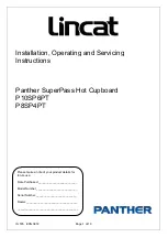 Lincat P10SP6PT Installation, Operating And Servicing Instructions preview