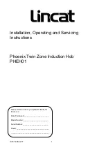 Preview for 1 page of Lincat PHEH01 Installation, Operating And Servicing Instruction