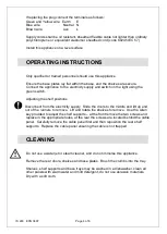 Preview for 4 page of Lincat Seal C6A/75B Installation, Operating And Servicing Instructions