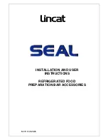 Lincat SEAL PBG5 Installation And User Instructions Manual предпросмотр