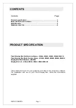 Preview for 3 page of Lincat Seal SSG5 Installation And User Instructions Manual