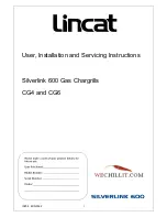 Предварительный просмотр 1 страницы Lincat Silverlink 600 CG4 User, Installation And Servicing Instructions