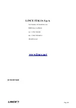 Предварительный просмотр 8 страницы Lince 1805SMART/E Technical Manual