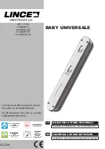 Lince 1825BABY/U Installation, Operation And Maintenance Manual предпросмотр