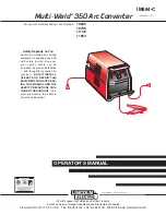 Preview for 1 page of Lincoln Electric 10645 Operator'S Manual