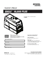 Lincoln Electric 13414 Operator'S Manual предпросмотр