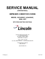 Preview for 1 page of Lincoln Electric 1433-000-E Service Manual