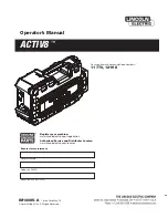 Preview for 1 page of Lincoln Electric ACTIV8 Operator'S Manual