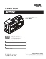 Lincoln Electric ACTIVE8 Operator'S Manual preview